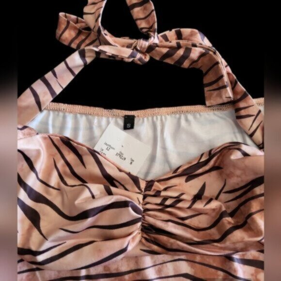 Women's Animal Print Bodysuit NWT Sz Small - Picture 10 of 12